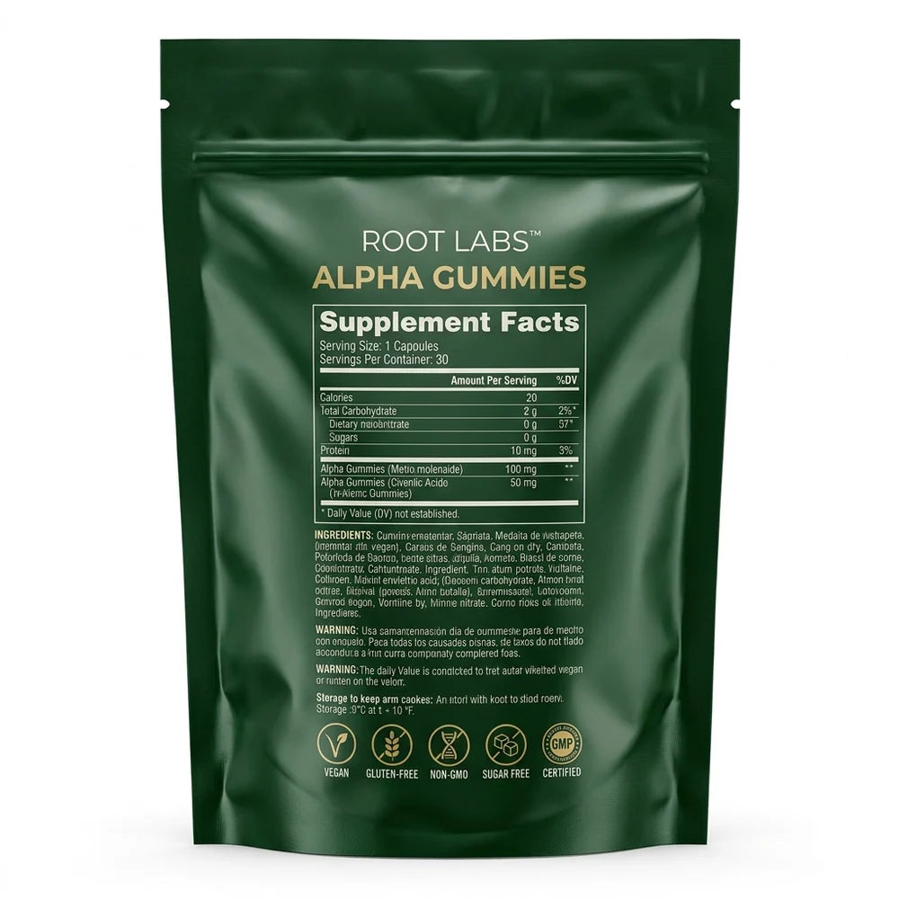 Alpha Gummies 10 en 1 | Calma, Enfoque y Energía Natural en Una Sola Gomita