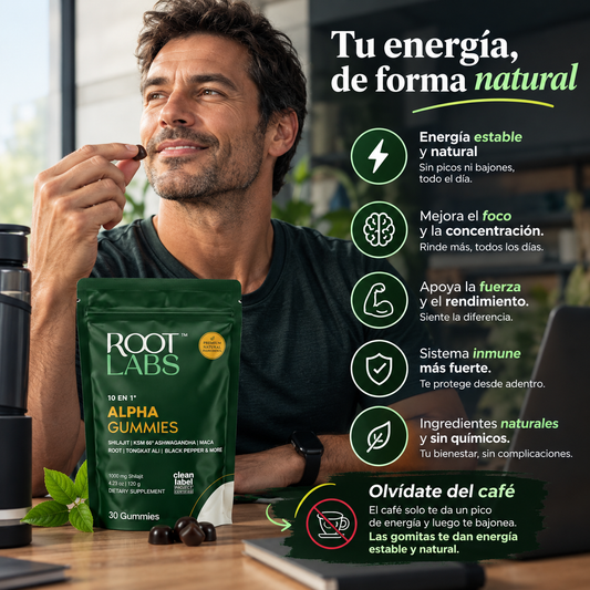 Alpha Gummies 10 en 1 | Calma, Enfoque y Energía Natural en Una Sola Gomita