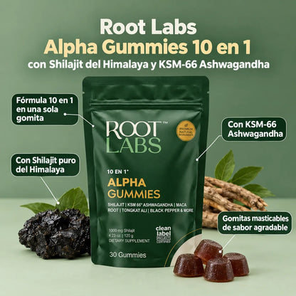 Alpha Gummies 10 en 1 | Calma, Enfoque y Energía Natural en Una Sola Gomita